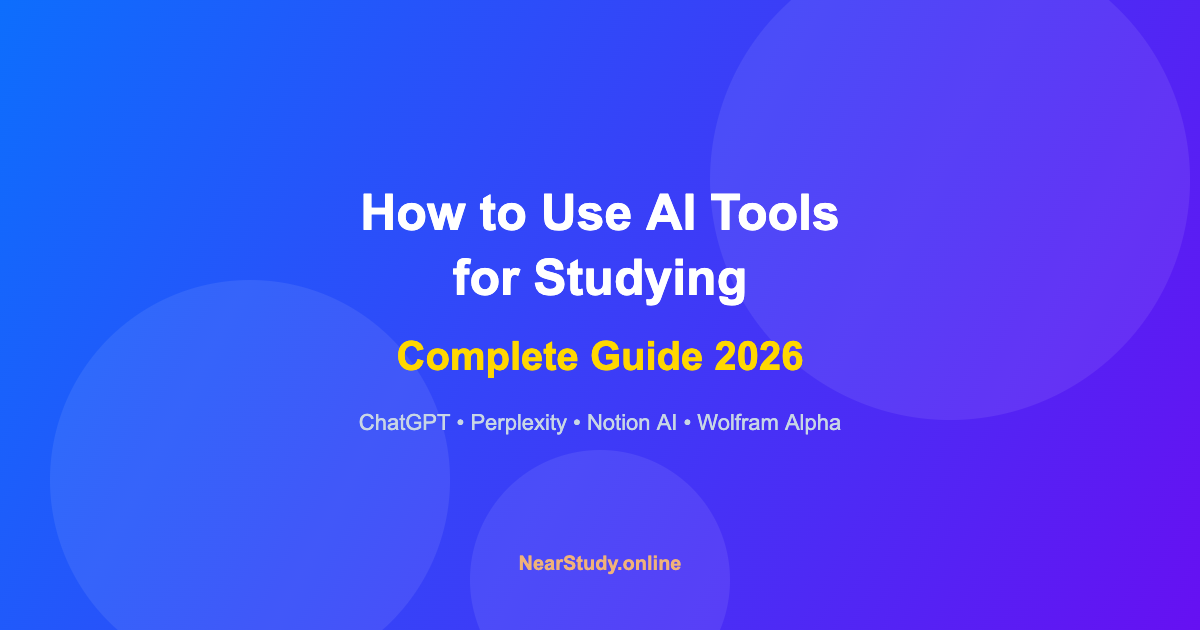 AI tools for studying guide 2026