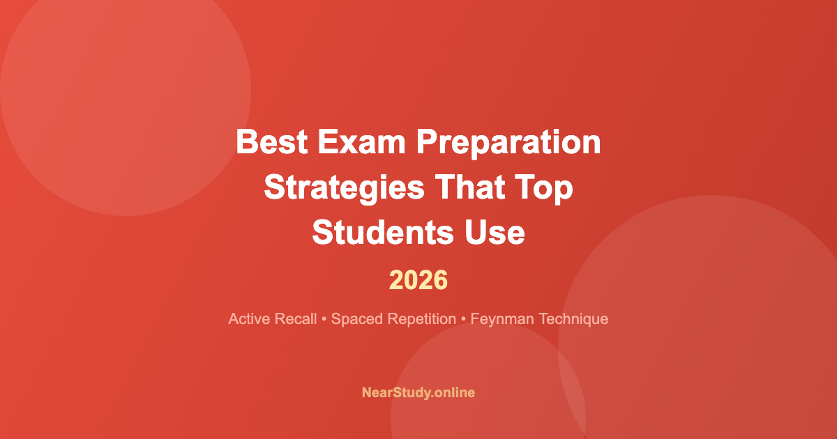 Exam preparation strategies for top students 2026