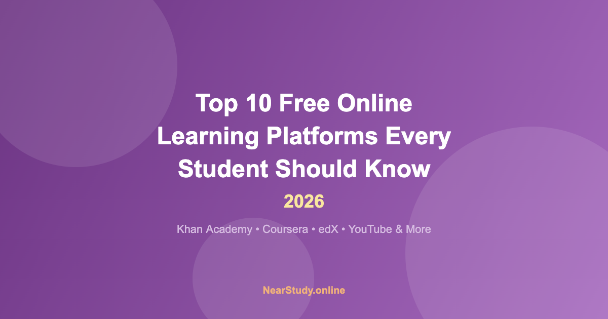 Free online learning platforms for students 2026