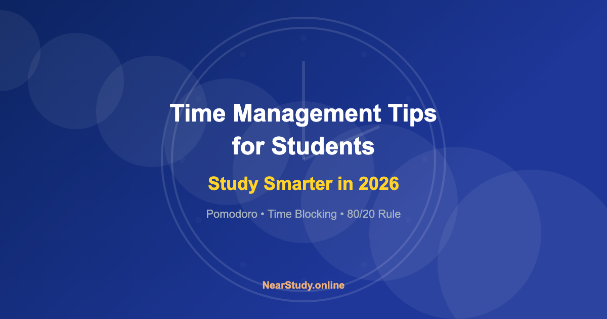 Time management tips for students 2026